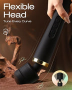 Toendi Premium Massager Tools for Beginners AI-Sync App Control Body Massager with 8 Speeds & 5 Modes, 360° Head Massager Waterproof Massager, Massage Wand for Women, Men, Couple