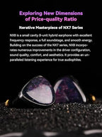 NICEHCK NX8 in Ear Monitor, 1DD + 6BA + 1Piezo 8 Drivers IEM with Precision 3D Printed Resin Shell, In Ear Headphones with 2Pin Detachable Design, Wired Earbuds for Audiophile Musicians (4.4mm no Mic)