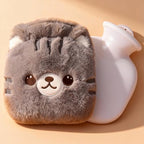 Rubber Hot Water Bottles Pain Relief with Cute Faux Fur Cover