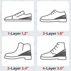 Height Increase Insoles 3-Layer Air up Shoe Lifts Elevator Shoes Insole -6 cm (2.4 inches) Heels Lift Inserts for Men and Women
