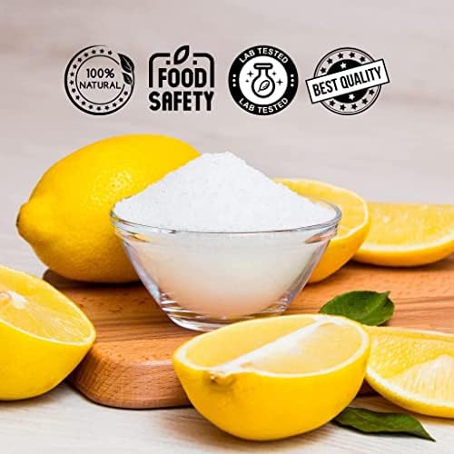 Essencea Citric Acid 5LB Pure Bulk Ingredients | Non-GMO | 100% Pure Citric Acid Powder [Packaging May Vary]
