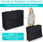 Vive XL Carry & Travel Bag for Rollator Walkers & Transport Chairs - Cover Carrier Accessory for Car Travel, Storage, Seniors - Accessories - Waterproof with Padded Straps
