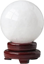 Clear Quartz Stone Sphere - Polished Natural Rock Crystal Orb for Reiki Healing, Chakra Balancing, and Energy Amplification,170mm