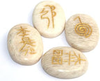 Jet International Moonstone Oval Usui Reiki Healing Set Chakra Balancing Meditation Gemstone Spiritual Energized Positive Mental Peace Prosperity Growth Bonding Relationship De-Stress Anxiety