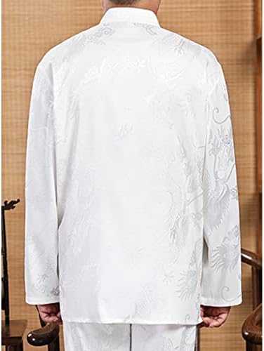 Kung Fu Uniform for Men Shirt Suit Chinese Traditional Tang Hanfu Martial Arts Wing Chun Tai Chi Training Cloth Pants