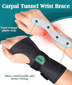 Oyakin Wrist Brace for Carpal Tunnel Night Support, Adjustable Wrist Splint for Tendonitis, Arthritis, Sprains, Wrist Pain Relief, Comfortable Hand Brace for Men and Women Right Left Hand