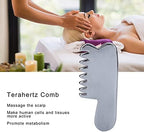 Brrnoo Terahertz Gua Sha Scalp Brush Massage V Face Beauty Comb Gua Sha Massage Tool, Gentle Gua Sha Scraping Stone Body Massage Tool