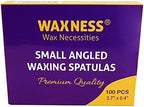 Waxness Small Waxing Wooden Angled Spatula Applicator 100 Pk