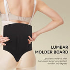 Lumbar Molder Liposuction Back Board, Foam Abdominal Compression Garment Back Lipo Board for Liposuction Recovery and BBI Post Surgery (Black)