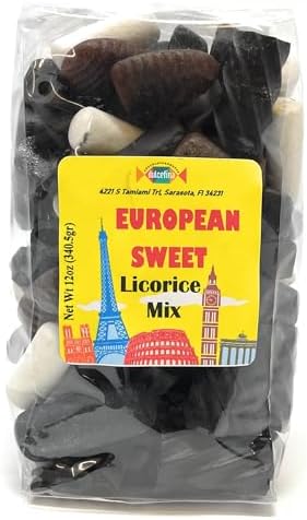 European Sweet Licorice Collection - Total wt. 36(Oz), Include: 3 pck of Sweet Euro Licorice Mix,