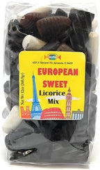 European Sweet Licorice Collection - Total wt. 36(Oz), Include: 3 pck of Sweet Euro Licorice Mix,