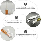 Beaupretty Ampoule Bottle Opener with Precision Cutting Tool Plastic Sleeve Cover for Safe and Easy Glass Vial Opening Medical and Home Use