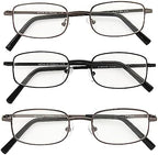 Foster Grant mens Council Rectangular Reading Glasses