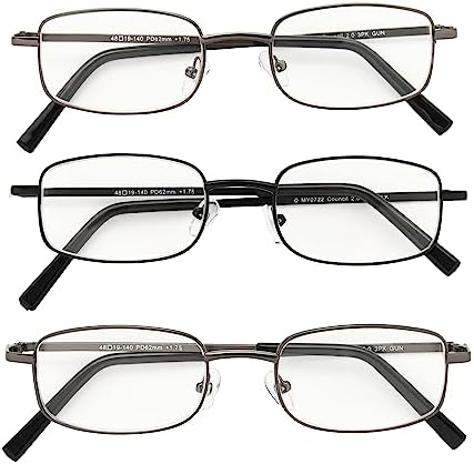 Foster Grant mens Council Rectangular Reading Glasses