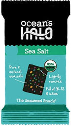 Ocean's Halo Seaweed Snacks (Sea Salt) 1 case of 12 Unit Trays