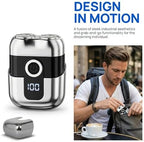 Electric Shaver for Men, 2026 New Painless Portable Dual Head Pocket Travel Electric Shavers, Waterproof Wet Dry Cordless Electric Razor