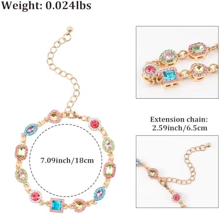 Boho Cute Gold Charm Link Bracelet for Women Starfish Clover Cross Star Lock Key Heart Pearl Charm Bracelets Vacation Spring Summer Santa Claus Reindeer Christmas Party Jewelry Gifts for Womens