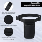 3 Set Adjustable Single Massage Bottle Holster Includes 3 Black Neoprene Massage Holster Belts with 8 oz Refillable Pump Dispenser Bottles for Lotion and Oil