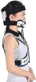 Cervical Thoracic Orthosis, Adjustable Head Neck Chest Thoracic Halo Brace, Fracture Fixation Cervical Vertebra Rehabilitation Support