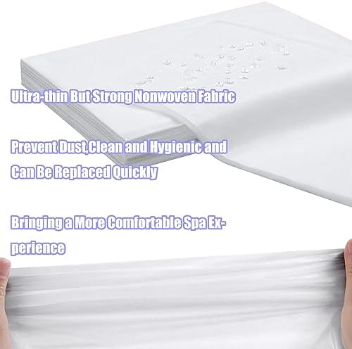 800 Pieces White Disposable Bed Sheets Non-Woven Fabric SPA Table Sheet Bed Cover for Massage Beauty Tattoos,31'' x 71''