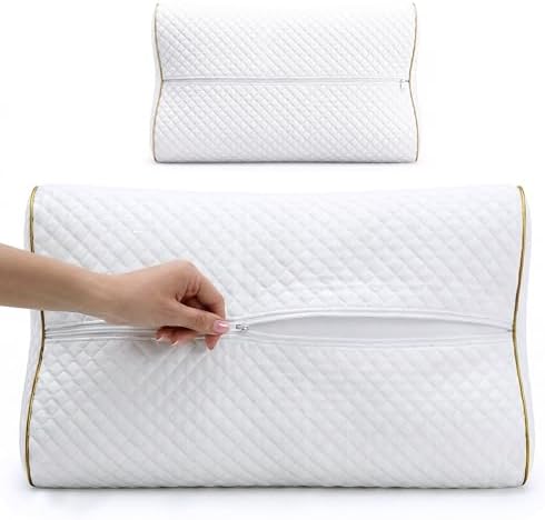 Royal Therapy Travel Memory Foam Cervical Pillow – Contour Pillow for Neck and Shoulder Pain