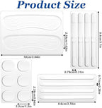 Dimeho 34 Pcs Silicone High Heel Cushion Inserts Pad Shoe Strap Grip Anti Slip Sandals Gel Protector Strips Sling Backs Foot Support Sticker for Women Men Sports Sneakers