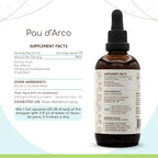 HerbEra PAU d'Arco B120 Alcohol-Free Herbal Extract Tincture, Concentrated Liquid Drops Natural Wildcrafted PAU d'Arco (Tabebuia Impetiginosa) Dried Bark (4 fl oz)