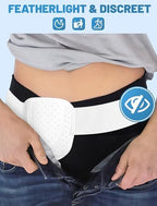 Hernia Belts for Men Inguinal, Hernia Belt for Women, Inguinal Hernia Support for Left or Right Side, Comfortable Adjustable Waist Strap with Removable Compression Pads