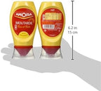 Amora Strong Dijon Mustard from France - 2 plastic bottles - 265 grams each, 9.35 Ounce (Pack of 2)