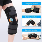 Hinged ROM Knee Braces Adjustable Knee Immobilizer Support for Knee Pain ACL MCL PCL Arthritis Meniscus Tear Post OP Recovery for Men and Women Side Stabilizers Torn Meniscus Orthopedic Orthosis （L)