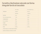 CAIYA Misura Fibrextra Cornetti di Pasta Sfoglia Integrale con Ripieno al Cioccolato Fondente 308g