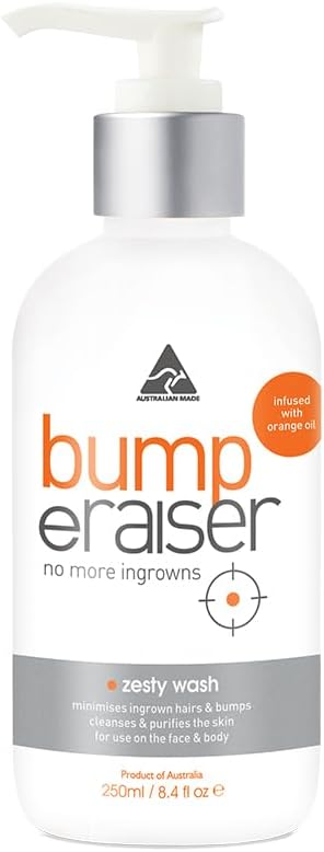 Bump eRaiser Zesty Wash For Ingrown Hair Treatment, Razor Bumps and Razor Burns And Hair Growth