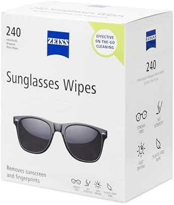 ZEISS Pre Moistened Sunglasses Cleaning Wipes 240 Count