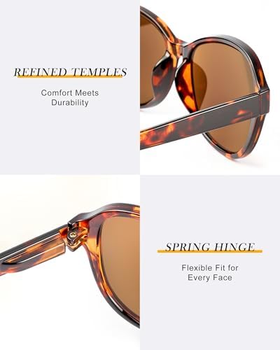 3 Pack Reading Sunglasses for Women, Sun Readers Glasses Spring Hinge Outdoor Sunglasses With UV400 Protection