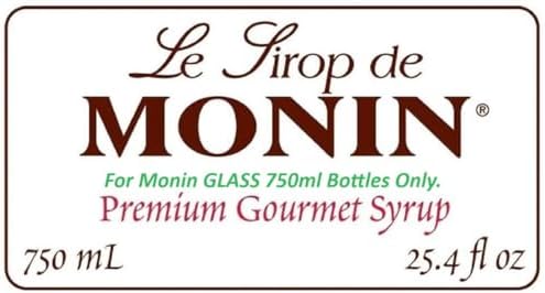 Coffee Syrup Pump. ONLY for Monin GLASS 750ml (25.4 Fl.Oz.) Bottle (Pack of 2). FDA Compliant. BPA Free. Product of Bayside Traders®
