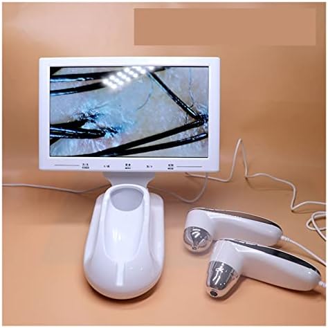 11inch UV Skin Analyzer Machine Professional Scalp Detector Hair Follicles Oil Moisture Tester Facial Skin Hair Analyser Machine Beauty Equipment (Color : 200X Lens, Size : 1) (50x Lens 1)