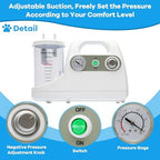 1000ML Portable Veterinary Suction Machine for Home Use 110V Vacuum Device