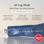 Summer Fridays Jet Lag Mask - Hydrating Face Moisturizer + Mask - Enriched with Hyaluronic Acid, Niacinamide, Glycerin + Antioxidants Helps Nourish Skin for a Renewed + Radiant Complexion (2.25 Oz)