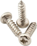 Musiclily Ultra 2.5x10mm Stainless Steel Tuning Pegs Keys Screws for Electric Acoustic Classical Guitar Tuners Machine Heads, Nickel (Set of 20)