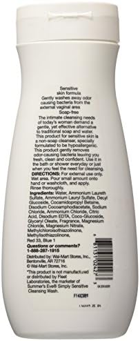 Equate Feminine Wash Sensitive Skin Fresh Scent 15 oz
