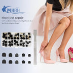 MHBH High Heel Replacement Tips, Shoe Heel Repair - 20 Pairs of Heel Caps Shoe Heel Repair Kit for Women's Shoes, 5 sizes