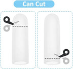 Gel Finger Cots, 10 PCS Gel Finger Protectors Finger Caps Silicone Fingertips Protection Finger Protector Support, Finger Sleeves Thumb Protection for Hand Eczema, Finger Cracking Arthritis(Clear)