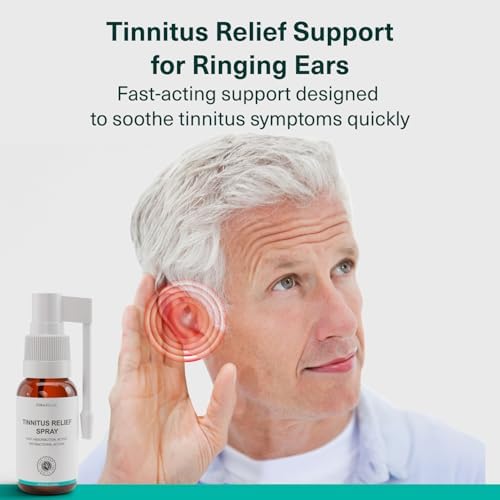 Medilisk Tinnitus Relief Spray – Supports Tinnitus Relief for Ringing Ears – Herbal Ear Care Products – Non-Steroidal & Hypoallergenic – 1 Fl Oz – Pack of 3