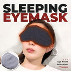 Sleep Eyemask with Charcoal,Blackout Mask, Night Time Eye Mask, Face Sleeping Mask, Washable Eye Cover for Sleeping, Gentle Heat with Infrared Warmth