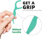 RAZOKO Dental Floss Picks | Toothpick, Shred-Resistant Floss, Easy Grip Handle, Fresh Mint Flavor, 400 Count (Pack of 2)