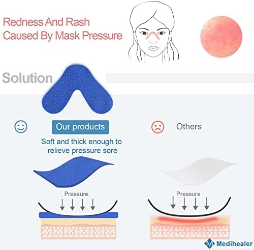 Medihealer 12 Pack Nose Pads- Comfort Nose Pad for Avoiding Leaks, Red Mark, Pressure on Nose Bridge, Can Be Trimmed, Great Value Supplies