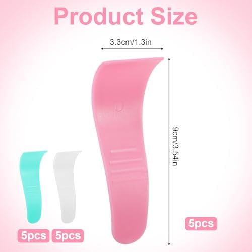 15 Pcs Portable Hair Wax Cleansing Spatulas, Reusable Hair Waxing Removal Applicator Sticks, Plastic Depilatory Creams & Mask Scraper Beauty Tools for Women Men (White, Green, Pink)