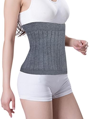IPENNY Elastic Thick Cashmere Knit Warmer Medical Abdominal Binder Thermal Kidney Stomach Lumbar Support Brace