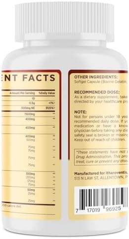 Cholesterol Supplements with Plant Sterols, Niacin, Red Yeast Rice, Bergamot, Omega-3 & Garlic - Advenced Absorption Formula - 90 Softgels