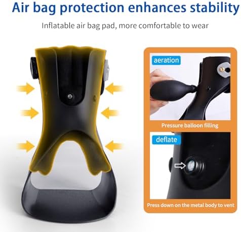 Laway Upgrade Inflatable AFO Foot Drop Brace - Ankle Stabilizing Orthosis for Neurological Recovery, Men/Women Gait-Improving Brace, Shoe-Compatible, Stabilizes Ankles & Aids Post-Injury Rehab